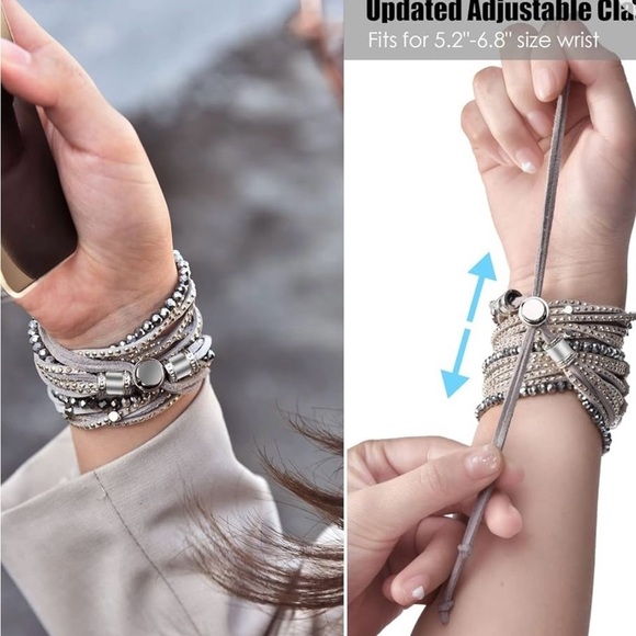 ⌚️🍏🚹🚺V-MORO Compatible with Series 8/7 Apple Watch 40-42mm Bands Multi-layer - Picture 3 of 8